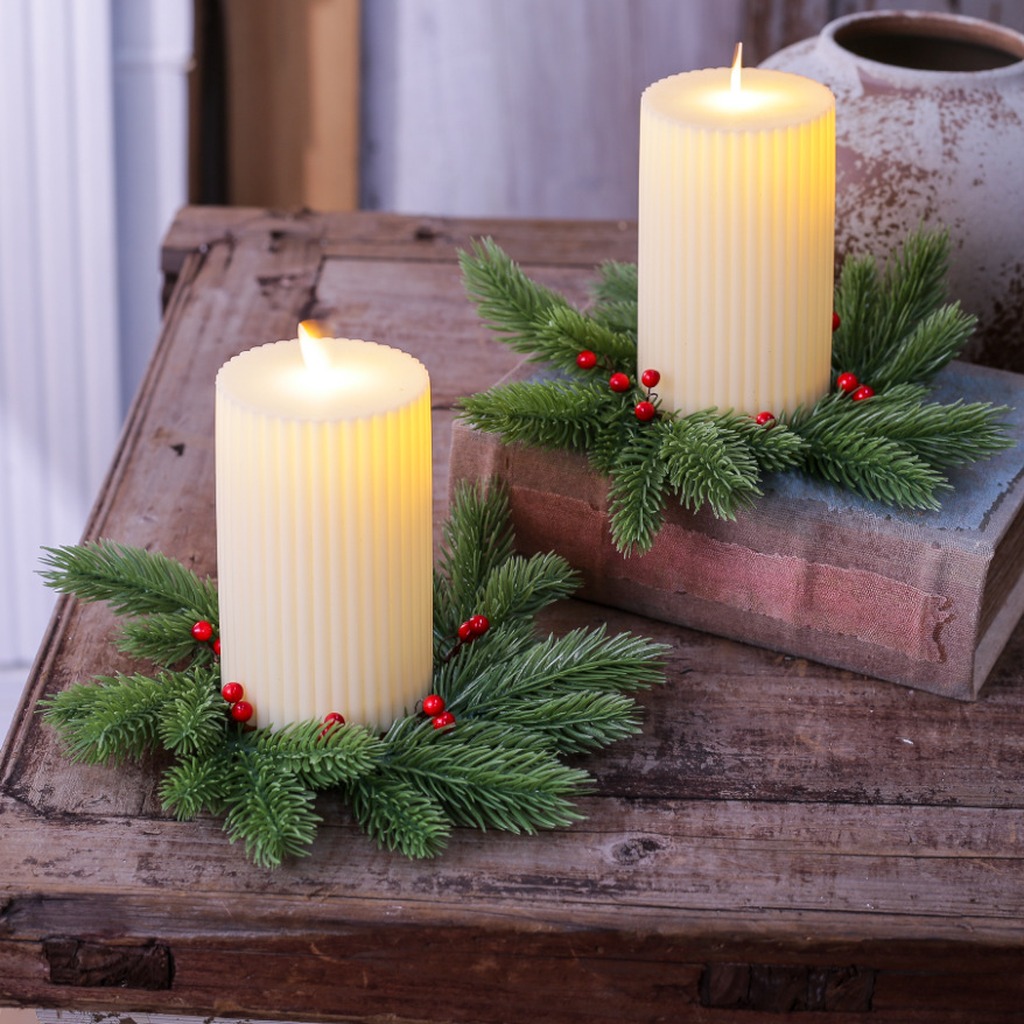Red Berry Candle Wreath Natura - đánh giá và giá Home Improvement Shop