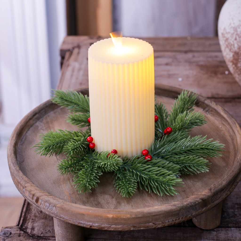 Red Berry Candle Wreath Natura - đánh giá và giá Home Improvement Shop